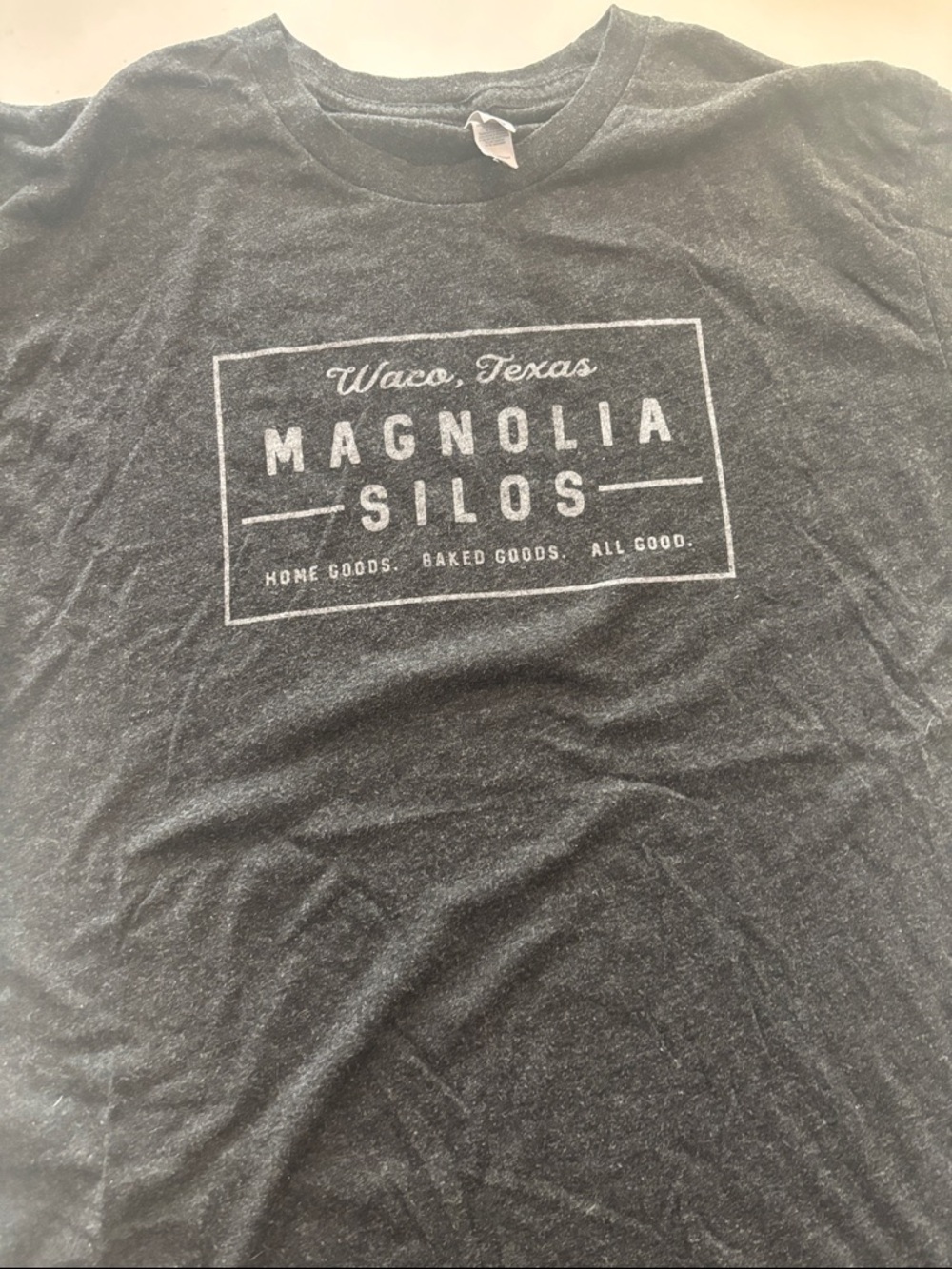 Magnolia Black Graphic 'Magnolia Silos' Short Sleeve Tee